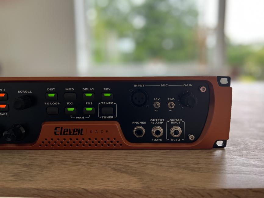 Eleven rack. Guitar multieffekt, preamp og audiointerface Avid Eleven